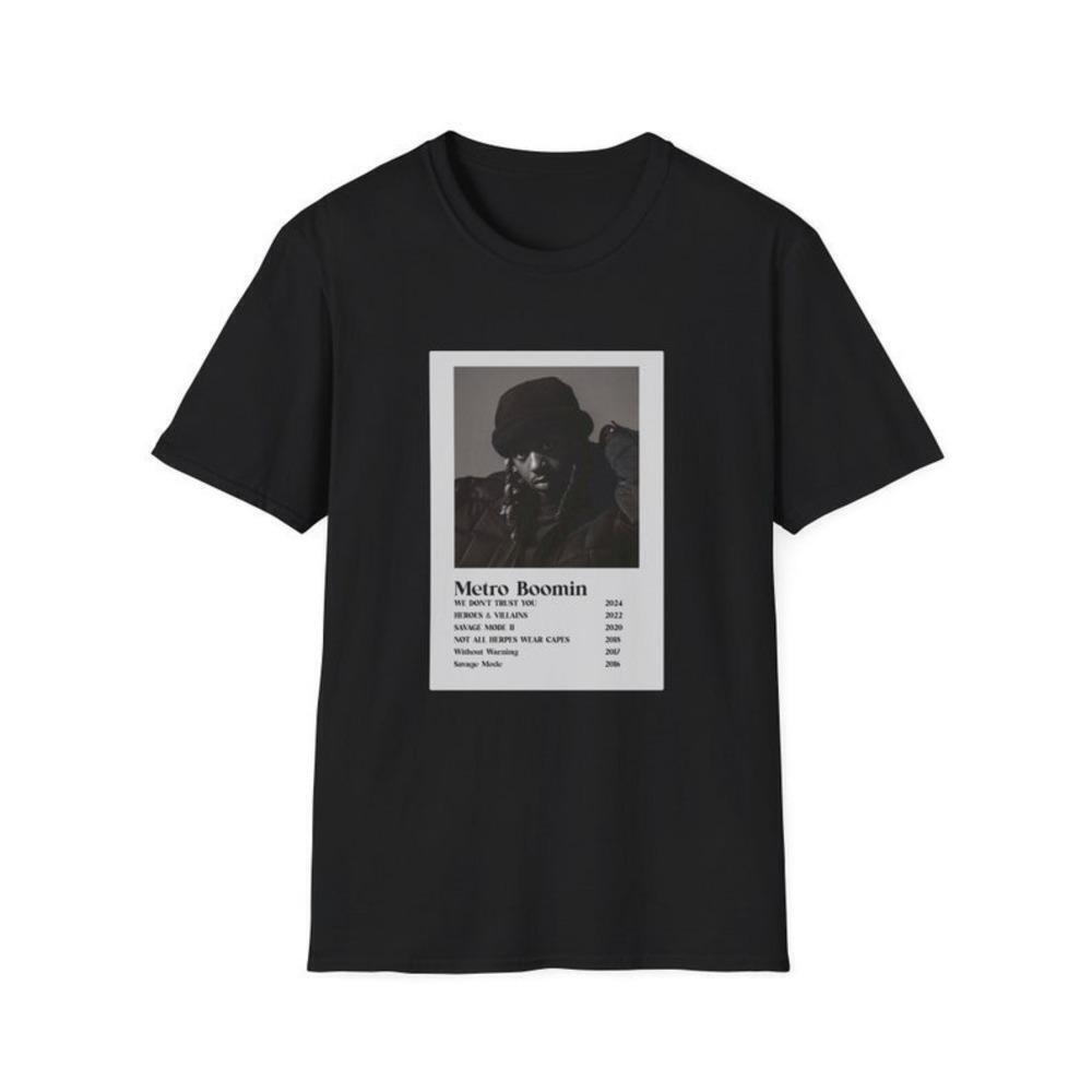 Metro Boomin Hip Hop Producer Music Fan Premium Graphic T-Shirt
